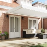 vidaXL Ručna uvlačiva tenda Bijela 500x350 cm | shoptok.hr