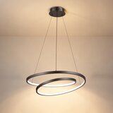  Brilagi-LED prigušiva luster na sajli TWISTER LED/48W/230V Ø 50 cm crna + daljinski upravljač | Eponuda.com