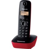 Panasonic Brezžični telefon, LED zaslon, črno/rdeč - KX-TG1611FXR | Shoptok.si