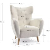 Kave Home Bel fotelj iz tkanine bouclé Patio – | Shoptok.si