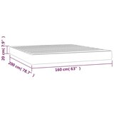 vidaXL Madrac s džepičastim oprugama tamnozeleni 160x200x20 cm | shoptok.hr