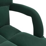 Podesivi podni naslonjač Tamnozelena Baršun | shoptok.hr