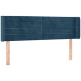  Uzglavlje s ušima tamnoplavo 147x16x78/88 cm baršunasto | shoptok.hr
