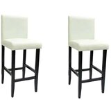 vidaXL Barski stolčki 2 kosa belo umetno usnje | Shoptok.si