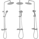 REA Bath Tuš set s termostatom REA VINCENT NICKEL BRUSH INOX | shoptok.hr
