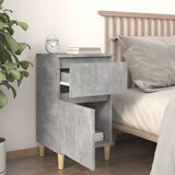 Noćni ormarići 2 kom siva boja betona 40x35x70 cm | shoptok.hr