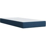 vidaXL Krevet s oprugama i madracem plavi 100 x 200 cm od tkanine | shoptok.hr