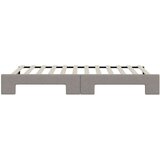  Izvlečna dnevna postelja temno taupe 80x200 cm blago, (20936786) | Shoptok.si