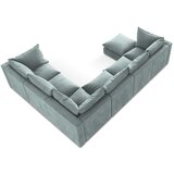 Makamii Modra kotna sedežna garnitura (desni kot/v obliki črke "U") Manao – | Shoptok.si