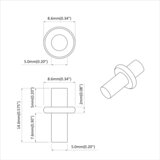  Polica Kuka 12 pcs Srebrno 8,6 x 8,6 x 14,6 mm Čelik | Eponuda.ba