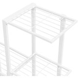  Stalak za cvijeće 94,5 x 25 x 88 cm bijeli metalni | shoptok.hr