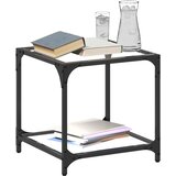  Stolići s prozirnom staklenom površinom 2 kom 40x40x40 cm čelik | Eponuda.com