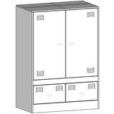  Visoka komoda maslinastozeleni 67 x 39 x 95 cm čelična | shoptok.hr