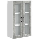  Zidni stakleni ormarić Betonski sivi 60 x 31 x 100 cm | shoptok.hr