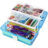 Blue Expandable Suitcase Set Artistic Creative Plastic DIY | shoptok.hr