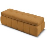 Bobochic Paris Gorčično rumena klop iz tkanine bouclé Mont Blanc – | Shoptok.si