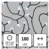  LED božična veriga, 18 m, zunanja in notranja, hladna bela, časovnik | Shoptok.si