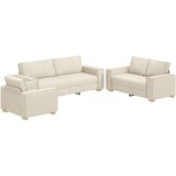  Set od 3 dijela sofe s lanenim jastučićima | shoptok.hr