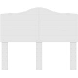  Uzglavlje s uzglavljem Sjajno bijelo 135 cm Konstruirano drvo | shoptok.hr