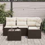  Set sofe 5 kom. Smeđa i krem poliratan 177 x 122 x 85 cm | shoptok.hr
