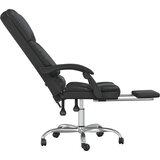  Masažni uredski naslonjač od umjetne kože crni | shoptok.hr