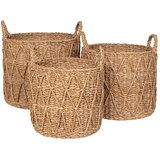 House Nordic Košare u setu 3 kom od morske trave ø 32x30 cm Krabi – | shoptok.hr