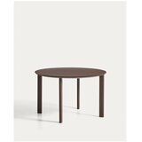 Kave Home Okrogla vrtna miza s stekleno mizno ploščo ø 120 cm Erice – | Shoptok.si