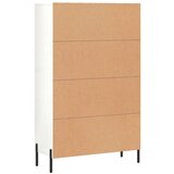 vidaXL Visoka omara visok sijaj bela 69,5x31x115 cm inženirski les | Shoptok.si