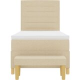  Okvir kreveta s madracem Set od 2 Krem Platno 90 x 200 cm | shoptok.hr