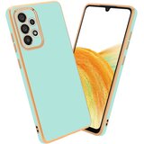  Ohišje, združljiv s Samsungom v sijajni metini zeleni barvi - Zlato - zaščitni pokrov iz fleksibilnega silikona TPU in z zaščito pred kamero, (20603557) | Shoptok.si