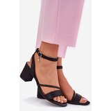 VINCEZA Ladies Sandals On Heel With Zirconia | ePonuda.com