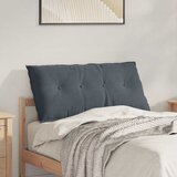 vidaXL Poglavni vzglavnik Temno siva 100 x 50 cm Žametna tkanina | Shoptok.si
