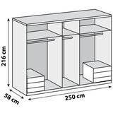 MID.YOU omara s klasičnimi vrati, barve hrasta | Shoptok.si