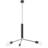 Sollux Crna viseća svjetiljka s metalnim sjenilom ø 74 cm Donato – | shoptok.hr