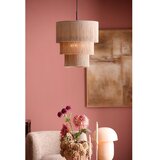 Light & Living Smeđe-siva viseća svjetiljka s tekstilnim sjenilom ø 10 cm Malaika – | shoptok.hr