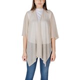 Liu Jo Šali & Rute PONCHO KNITWEAR LUREX 2A5007M0300 Pozlačena u