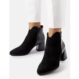 Gemre Black insulated eco suede ankle boots Riia | Shoptok.si