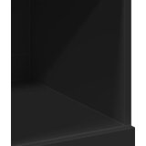  Visoka komoda crna 80 x 42,5 x 124 cm konstruirano drvo | shoptok.hr