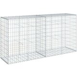vidaXL Gabionska košara s pokrovom 200x50x100 cm pocinkano železo | Shoptok.si