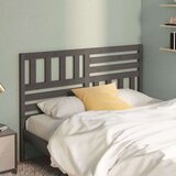  Posteljno vzglavje sivo 156x4x100 cm trdna borovina, (20644902) | Shoptok.si