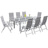Gardenson vrtna garnitura taviano, 9-Delno, rjava | Shoptok.si