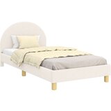  Otroški posteljni okvir z vznožjem krema 90 x 200 cm, (5000104769) | Shoptok.si