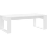 Maison Chic Klubska mizica - kavna mizica - Nizka mizica bela 102x50x35 cm inženirski les, (21754455) Cene