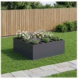 vidaXL Vrtna saksija Antracit 100 x 100 x 40 cm Čelična vrata - Antracit 100 x 100 x 40 cm Cijene