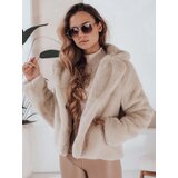 DStreet Płaszcz damski futerkowy GLAMFLUFFY krótki beżowy Cijene