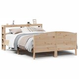 Maison Chic Posteljni okvir - Dvoposteljna postelja - Zakonska postelja brez vzmetnice 150x200 cm trdna borovina-J10970, (21770271) | Shoptok.si