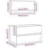  2-delni set kopalniškega pohištva črno hrastovo vezano leseno, (22008827) | Shoptok.si