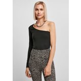 UC Ladies Women's Organic Asymmetrical Single Sleeve Body Black Cene