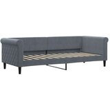 vidaXL dnevni krevet s madracem tamnosivi 80 x 200 cm baršunasti | shoptok.hr