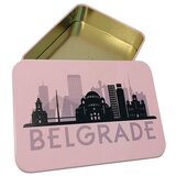 Metalna kutija Belgrade 14,2x10x3 cm Roze | Eponuda.com